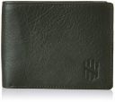 Nelle Harper Men's Leather Bifold Wallet, Dark Green, (NHMLWV008)...