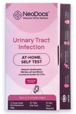 Neodocs Urinary Tract Infection (UTI) Detection At-Home Test Kit | Instant Results | 3 Simple Steps - Take Test, Scan, Get Results on Phone