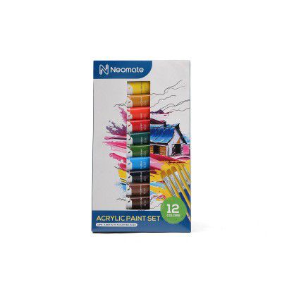 Neomate Acrylic Color Paint Set | 12 X 12Ml Aluminum Tubes