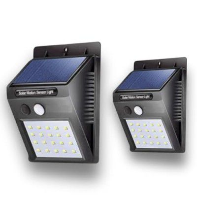 Neonnest 20 Led Solar Motion Sensor Light, Plastic Outdoor Weatherproof for Driveway Garden Path Yard Outdoor, Home Decoration White- Pack of 1