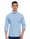 NeoStreak Men's Solid Slim fit Apparel (neoshirtsolchi-halfplc_Sky Blue 40)...