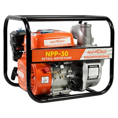Neptune Simplify Farming NPP-30 Portable Water Pump | 6.5HP, Heavy 4 Stroke 196CC Petrol Engine Powerful 3600RPM