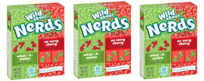 Nerds Wild Cherry and Watermelon Candy, Tiny Tangy Crunchy, No Artificial Flavours