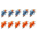 Nerf Elite Ace SD-1 Party Pack, 10 Blasters and 20 Elite Darts, Priming Handle, Multicolor...