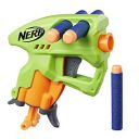 Nerf NanoFire Blaster, Green Single-Shot Blaster with Dart Storage, Includes 3 Elite Darts, For Kids Ages 8 and up...