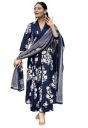 Nermosa Women Printed A-Line Kurta Pant With Dupatta...