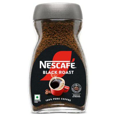 Nescafe Classic Black Roast Instant Coffee | Roasted Longer For A Stronger Cup | Strong & Intense | 100% Pure Soluble Coffee Powder | 90 Grams Jar