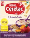 Nestle Cerelac 5 Grains & Fruits From 18 to 24 Months Cereal  (300 g, 18+ Months)...