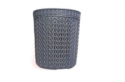 Net Multipurpose Hollow Round Plastic Basket - Small Items Organizer for Spoons, Pencils
