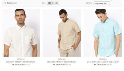 Network Men's Shirt Starting Rs.195 | Many Options Available