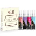 NEUD Luxury Perfume Gift Set for Women - (fruity, Rose, Musk, Green Apple) – (4 Vials x 10ml Each)...