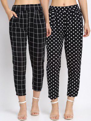 NEUDIS Women Pack of 2 Black & Navy Blue Regular Fit