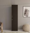 NEUDOT Adona WR1 Engineered Wood 1 Door Wardrobe  (Finish Color - WENGE, Knock Down)...