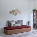 NEUDOT UNIQUE Engineered Wood Diwan  (Finish Color -TEAK, Knock Down)...