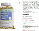 Neuherbs Deep Sea Omega 3 Fish Oil Capsules- 200 Softgels ...