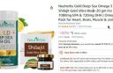 Neuherbs Gold Deep Sea Omega 3 Fish Oil 60 Softgels & Shilajit Gold Ultra Resin 20 gm ...