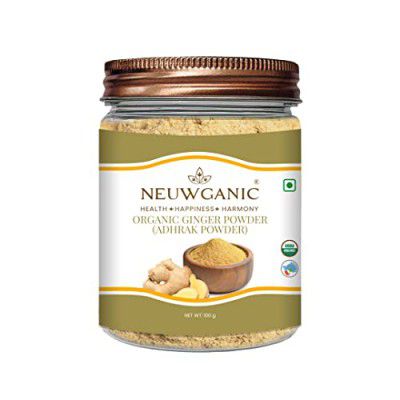 Neuwganic - Organic Ginger Powder | Pure & Natural Adrak Powder | Indian Organic Spices | Ideal For Making Masala Tea/Adrak Candy/Adrak Chai | 100 Gm Pack Of 1