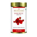 Neuwganic Tea - Rose Petal Green Tea | 100% Rose Petal Dried and Green Tea | Herbal Tea | Rich in VIT - C and Anti-oxidants | Rose Green Tea 100g - 50 cups...