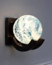 Nevika Decor Round Glass Earth Design Doom Wall Lamp | Pack of 1 ...