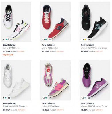 Upto 66% OFF - New Balance Shoes | For Women