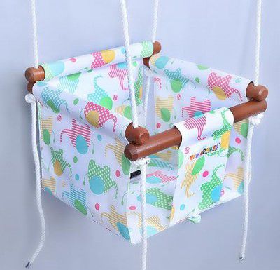 NEW COMERS®Swing for Baby|Swing for Kids | jhula for Kids | jhula for Baby | Baby Swing Hanging Indoor Outdoor | Baby Garden Swing (6 Months to 2 Years) (Up to 15 kg)-953
