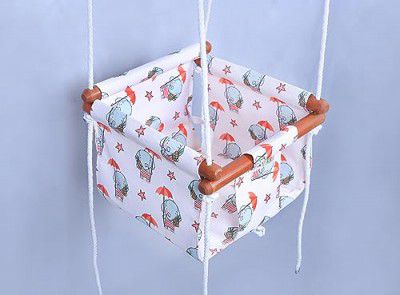NEW COMERS®Swing for Baby|Swing for Kids | jhula for Kids | jhula for Baby | Baby Swing Hanging Indoor Outdoor | Baby Garden Swing (6 Months to 2 Years) (Up to 15 kg)-955