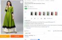 NEW Dhyana Enterprise Women Printed Cotton Silk Anarkali Kurta  (Green)...