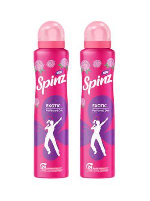 Spinz Exotic Perfumed Deo for Women | Bulgarian Rose Fragrance – 200 ml (Pack of 2)