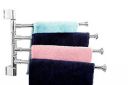 NEW WARE® Stainless Steel 4-Bar Bathroom Swing Hanger Towel Bar | Wall Mounted Swivel Towel/Napking Holder with Adjustable Rod 12 Inch for Bathroom/Bathroom Accessories...