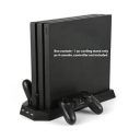 New World PS4 Pro Vertical Stand Cooling Fan Dock USB Hub for PS4 Pro Console...