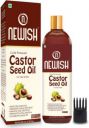 NEWISH Naturals Cold-Pressed 100% Pure Castor Oil Eyebrows, Hair Skin Oil (200 ml) Hair Oil - Price in India, Buy NEWISH Naturals Cold-Pressed 100% Pure Castor Oil Eyebrows...