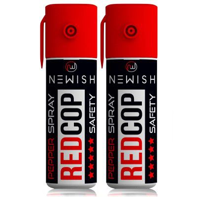 NEWISH Pepper Spray for self Defence Small Pocket Size - (50 x 2 Time Spray) Pack of -2