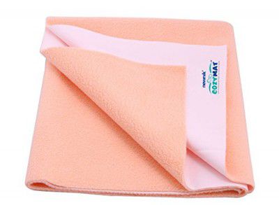 Newnik Baby Mat Waterproof dry sheet/Reusable Absorbent Sheets/Underpads (Size: 70cm X 100cm) Peach, Medium