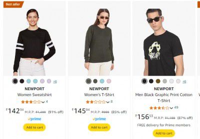 NEWPORT Clothing & Accessories Upto 90% Off