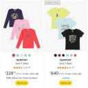 NEWPORT Girl's T-Shirt up to 85% Off...
