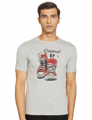 NEWPORT Men Black Graphic Print Cotton T-Shirt