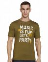 NEWPORT Men Black Graphic Print Cotton T-Shirt...