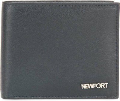 NEWPORT Men Blue Genuine Leather Wallet (4 Card Slots)
