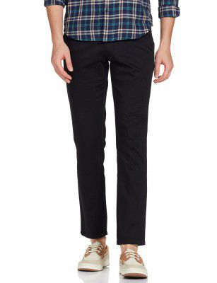 NEWPORT Men Men Mid Rise Solid Casual Trousers