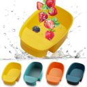 Nexellar Multifunction Sink Strainers Basket- Multifunction Saddle-Shaped Kitchen Waste Strainer Strainer, Food Storage & Colander Drain Basket for Waste Filter, Wash Vegetables, Fruits, Pasta (1Pc)...