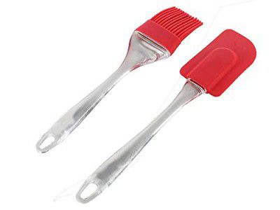 Nexellar Silicon Spatula Oil Brush Set- Multipurpose Non-Sticky Small Basting Brush (Multicolor)