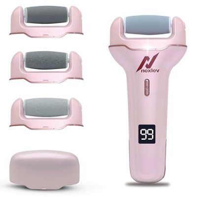 NexLev Foot Callus Remover | Electric Scrubber & Shaver for Dead, Hard & Cracked Skin | CR-01