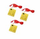 Nexttech Mini 6+1 Universal Extension With Surges & Spikes Protection Multicolor (Pack Of 3, Yellow)...