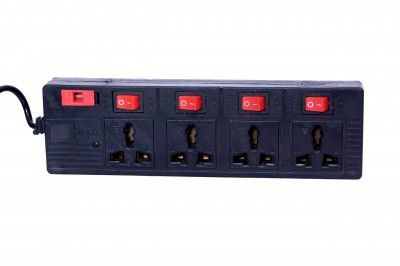 NEXTTECH Universal Extension with Surges & Spikes Protection 4+4 Socket Extension Boards
