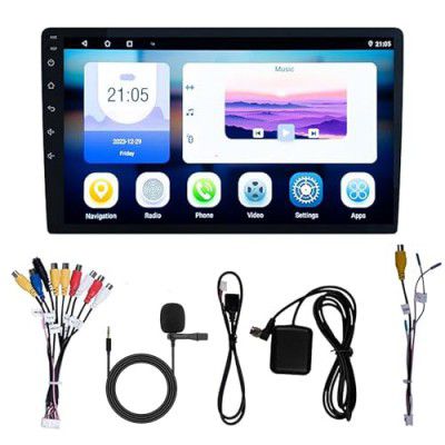 Nexus Drive 64GB/4GB 9" Android Car Stereo/Media Player for car, GPS, HD Screen, DSP, Supports Wireless Carplay & Android Auto, Double Din (Free Screen Protector)