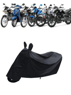 NG Auto Front 100% Water Resistance (Tested) Bike Cover Dustproof UV Protection Bike Body Cover for All Two Wheeler Bikes Upto Ola S1 (Black)