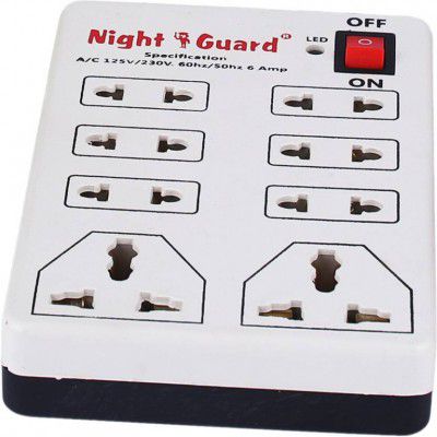 NG Stockist BOARD-2 8 Socket Extension Boards (White, 3 m)