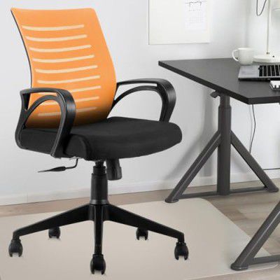 Ngfc Office Chair for Home with Back Support Arm Rest 360 Degree Rotating Office Chair 