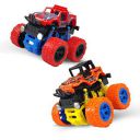 NHR 4WD 360 Degree Mini Monster Trucks (Set of 2, Multicolor)...