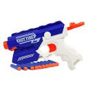 NHR Foam Blaster Gun Toy, Safe and Long Range Shooting Gun, (5 Foam Bullets and 5 Suction Dart Bullets) 8+ Years, Grey...